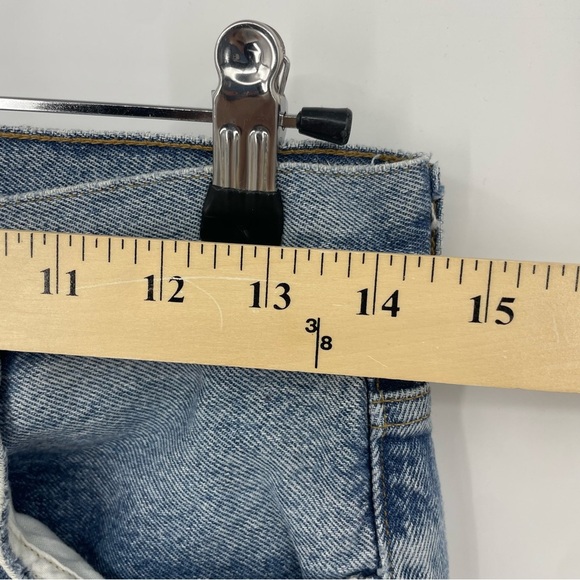 Agolde Riley High Rise Straight Jeans Knee Distressing Size 27 Women’s Cotton - Picture 7 of 12